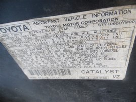 1995 TOYOTA T100 SR5 BLACK 3.4 AT 2WD Z19865